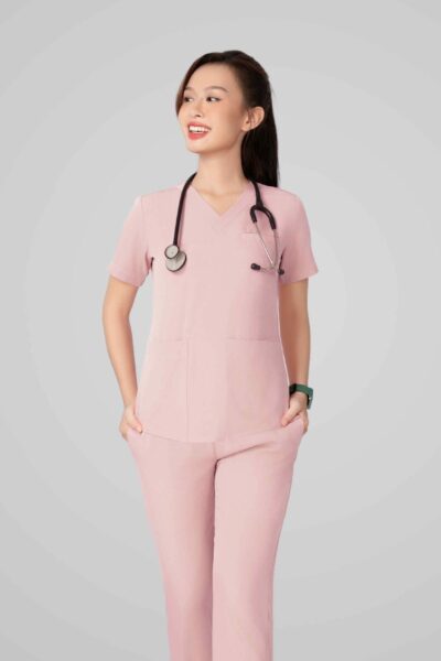 Alternative view of Đồng phục (mẫu W01 Plus-TCX Light Pink)