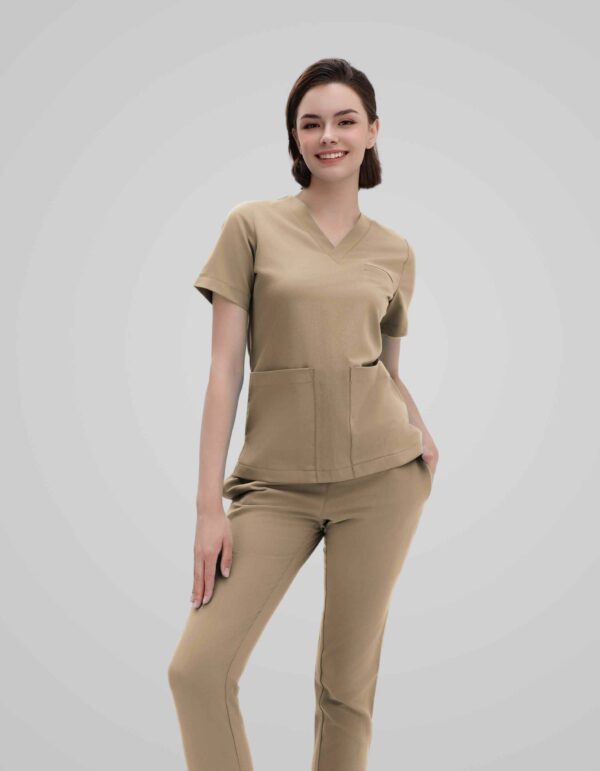 Scrubs W01 Plus - (Light Coffee)