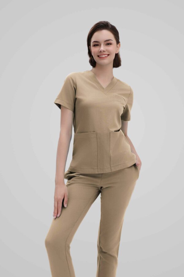 Scrubs W01 Plus - (Light Coffee)