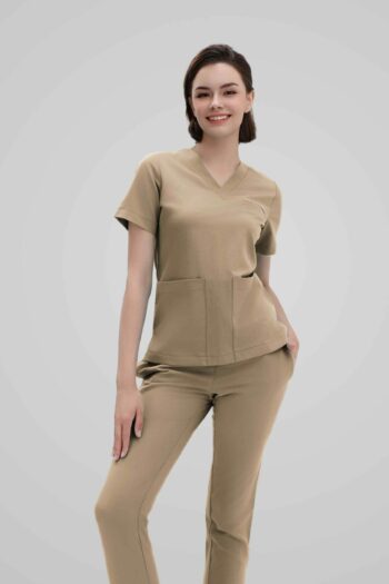 Scrubs W01 Plus - (Light Coffee)